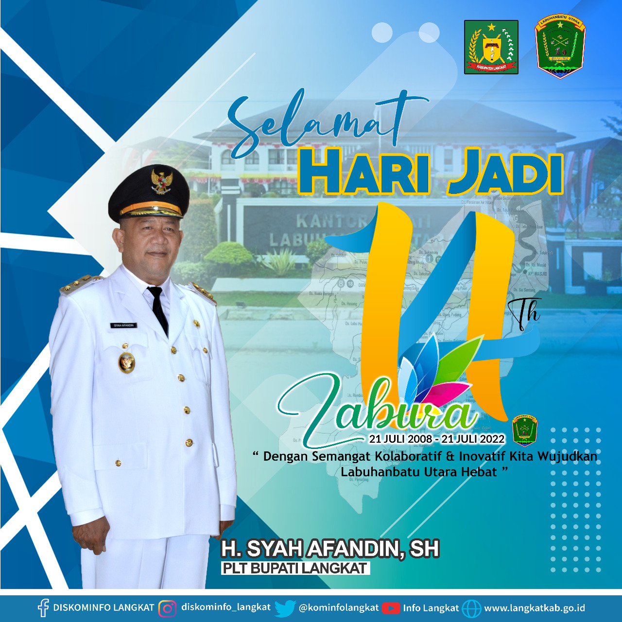 Pemerintah Kabupaten Langkat Mengucapkan Selamat Hari Jadi Labura Ke 14 ...