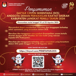 Pengumuman Daftar Calon Sementara (DCS) Anggota Dewan Perwakilan Rakyat ...